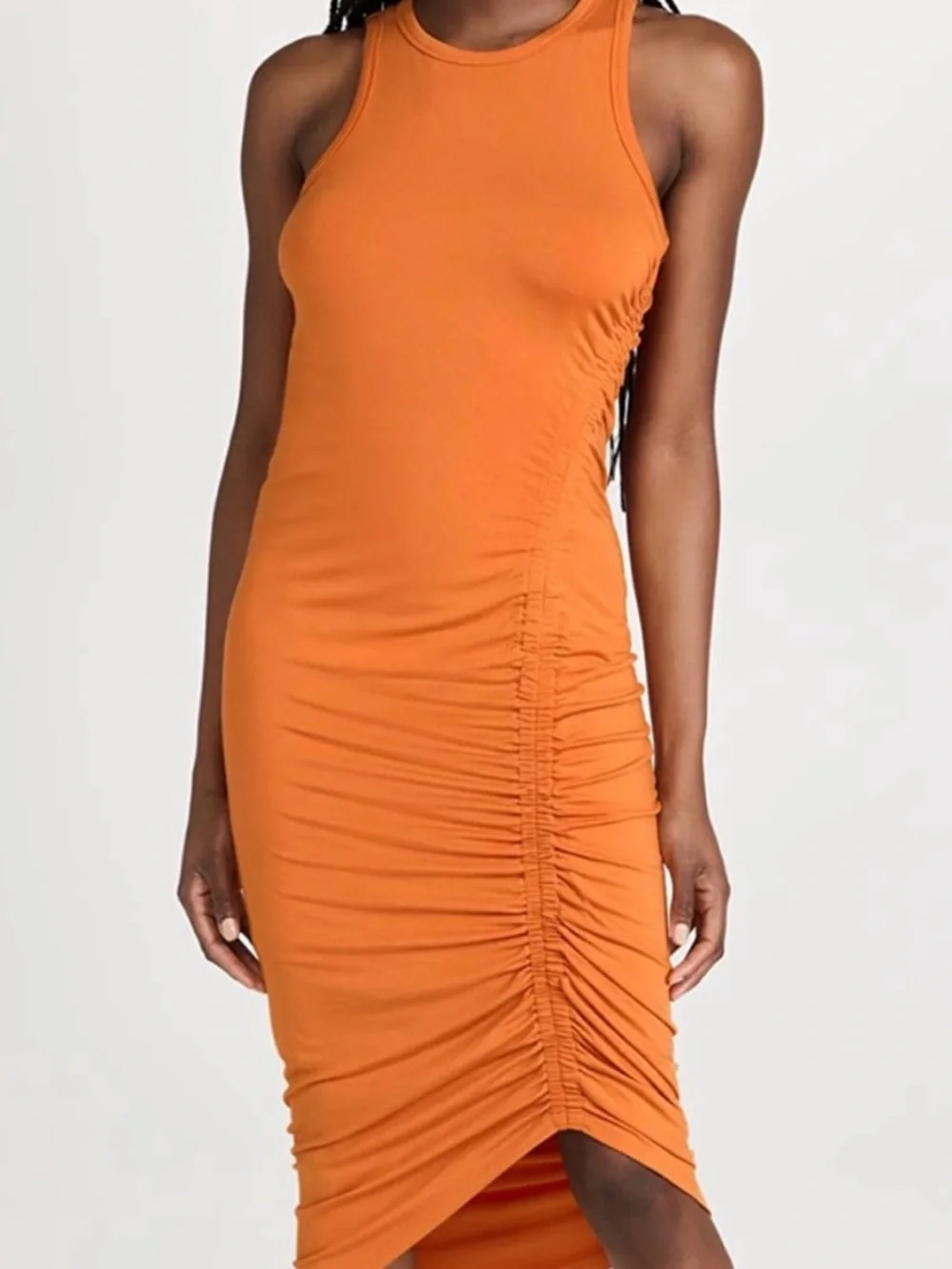 Veronica Beard Haylee Midi Dress in Orange Size Large